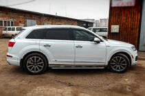 Audi Q7 2015-2026 рр. Бокові пороги OEM V1 (2 шт., алюміній) фото 3