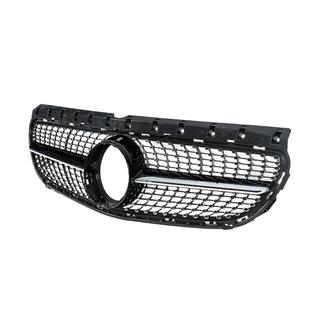 Передня решітка Diamond Black (2015-2018) Mercedes B-class W246 2011-2018 рр. фото 4