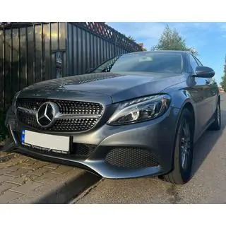 Передня решітка Diamond Silver (для Avantgarde/AMG-Line/C43 AMG) фото 3