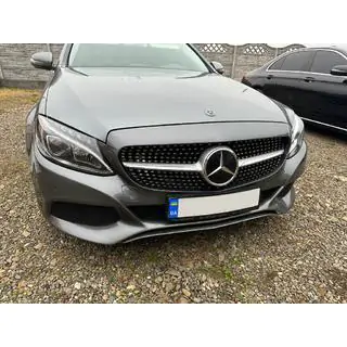 Передня решітка Diamond Silver (для Avantgarde/AMG-Line/C43 AMG) фото 2