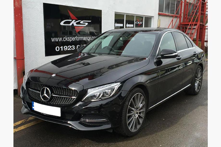 Mercedes C-class W205 2014-2021 рр. Передня решітка Diamond Silver (для Avantgarde/AMG-Line/C43 AMG) 2018+, з камерою Фото 14