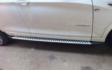 BMW X4 F26 2014-2018 рр. Оригінальні пороги V2 (2 шт, алюміній) фото 8