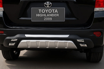 Toyota Highlander 2008-2013 рр. Задня накладка (2008-2010) фото 1