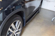 Honda Pilot 2015-2022 рр. Бокові пороги Оригінал (2 шт, алюміній) фото 6