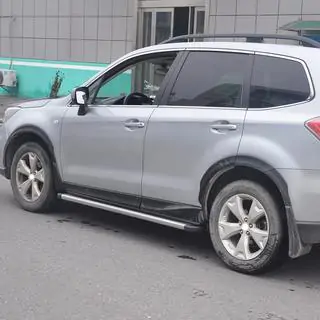 Бокові пороги Оригінал (2 шт, алюміній) Subaru Forester 2013-2018 рр. фото 4
