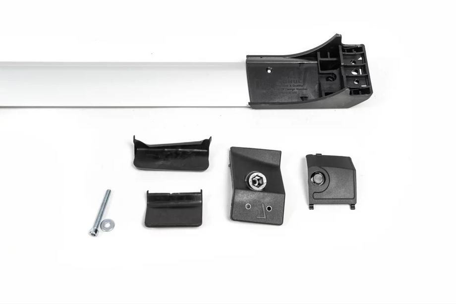 Fiat Doblo II 2010-2022 рр. Багажник (поперечини) на звичайні рейлінги без ключа Flybar V1 (2 шт) Фото 6