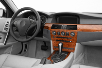 BMW 5 серія E60/E61 2003-2010 рр. Накладки на панель Meric Дерево фото 1