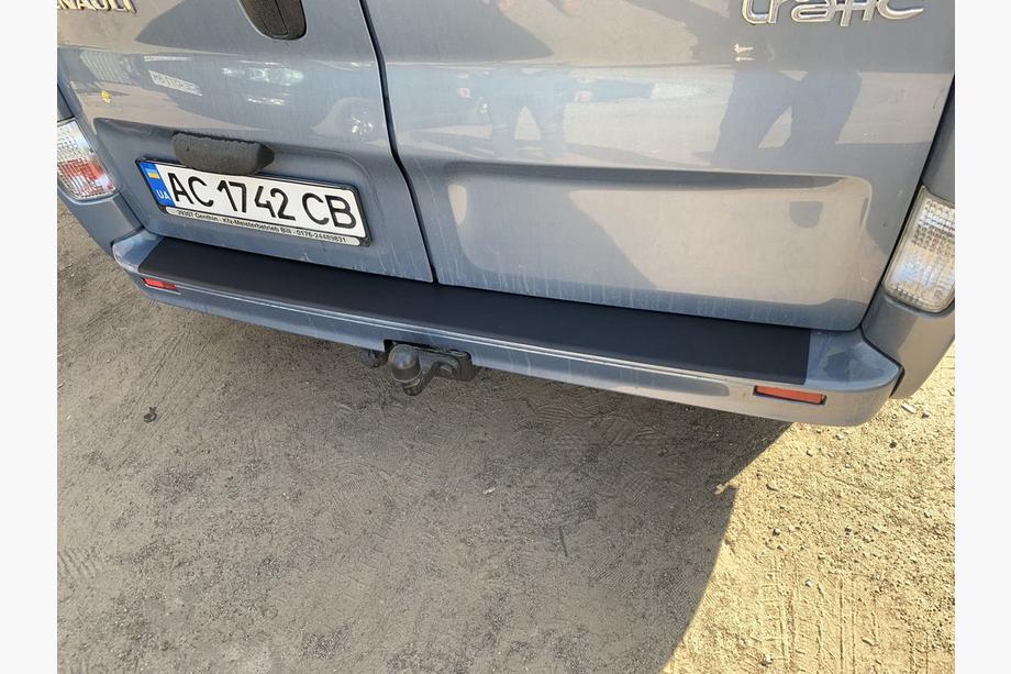 Nissan Primastar 2002-2014 рр. Накладка на задній бампер DDU (ABS) Фото 11