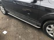 Audi Q7 2005-2015 рр. Бокові пороги Maydos V2 (2 шт., алюміній ↗ нерж) фото 2