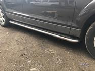 Audi Q7 2005-2015 рр. Бокові пороги Maydos V2 (2 шт., алюміній ↗ нерж) фото 3