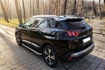 Peugeot 3008 2016-2023 рр. Бокові пороги Maydos V1 (2 шт., алюміній ↗ нерж) фото 1