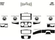 Iveco Daily 2006-2014 рр. Накладки на панель фото 3
