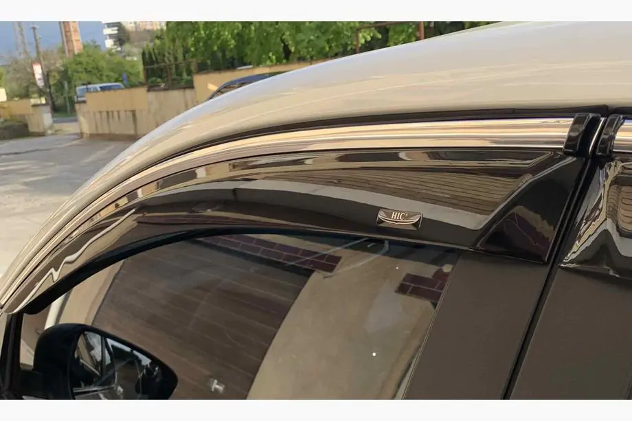 Nissan Qashqai 2014-2021 рр. Вітровики з хром молдингом (Niken, 4 шт) Фото 2