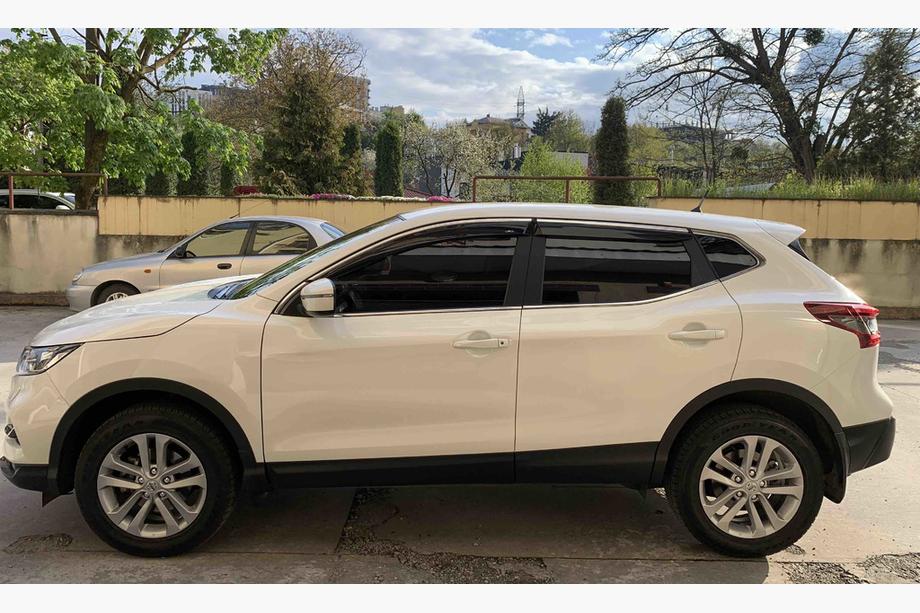 Nissan Qashqai 2014-2021 рр. Вітровики з хром молдингом (Niken, 4 шт) Фото 3