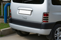 Citroen Berlingo 1996-2008 рр. Накладка на стопи (2 шт., нерж.) Carmos - Турецька сталь фото 1