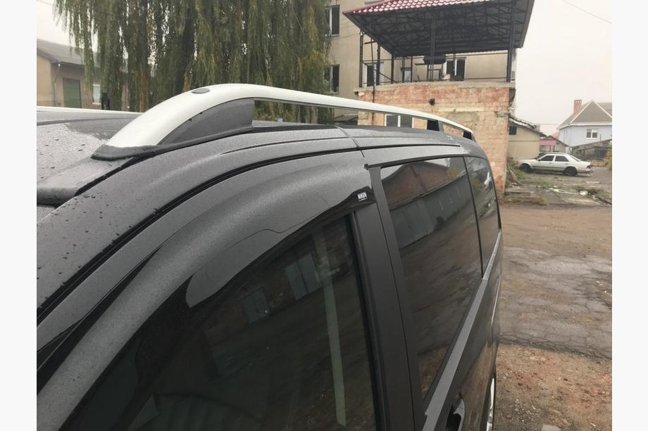 Mercedes Viano 2004-2014 рр. Рейлінги сірі Skyport (суцільний метал) Довга база (EXTRALONG) Фото 4