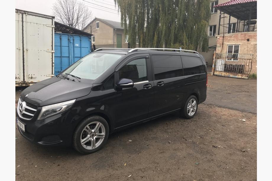 Mercedes Vito W639 2004-2014 рр. Рейлінги сірі Skyport (суцільний метал) Фото 6