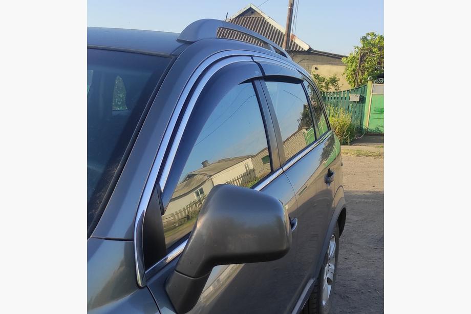 Chevrolet Captiva 2006-2019 рр. Вітровики з хромованим молдингом (4 шт, Niken) Фото 4