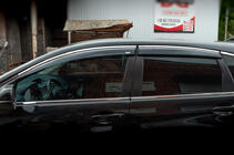 Honda CRV 2012-2016 рр. Вітровики з хромованим молдингом (4 шт, Niken) фото 2