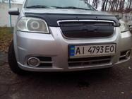 Chevrolet Aveo T250 2005-2011 рр. Зимова решітка Глянцева фото 2
