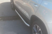Seat Ateca 2016- рр. Бокові пороги Fullmond (2 шт., алюм.) фото 3