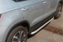 Seat Ateca 2016- рр. Бокові пороги Fullmond (2 шт., алюм.) фото 6