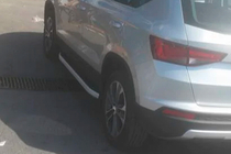 Seat Ateca 2016- рр. Бокові пороги Fullmond (2 шт., алюм.) фото 4