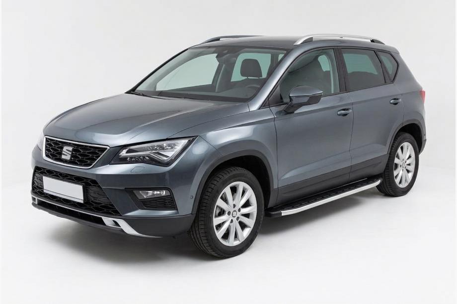 Seat Ateca 2016- рр. Бокові пороги Fullmond (2 шт., алюм.) Image