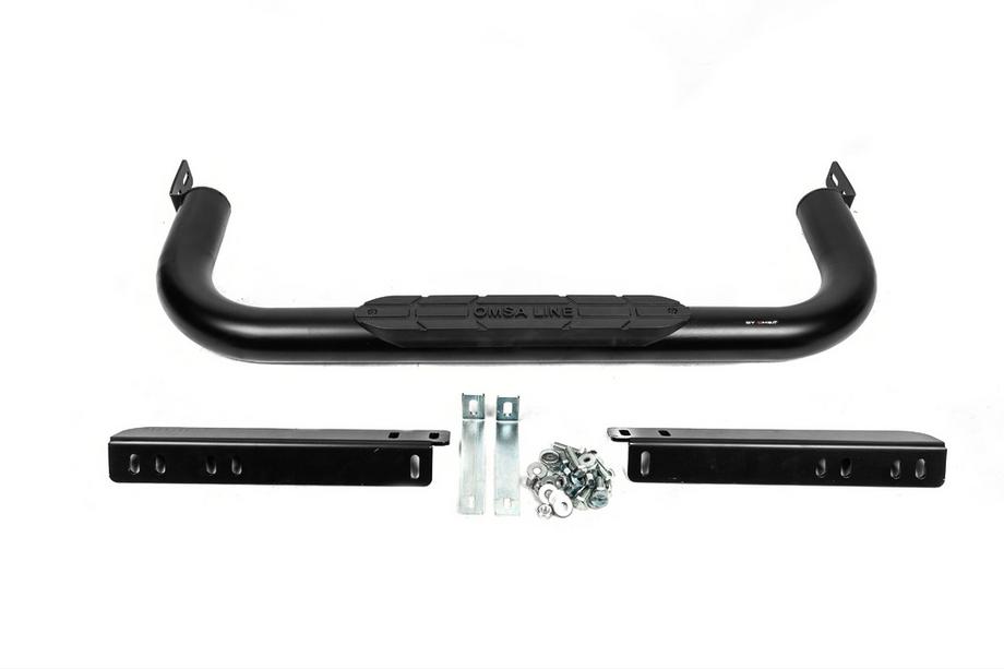 Volkswagen Amarok 2010-2022 рр. Задній захист Omsa (чорна) Фото 2