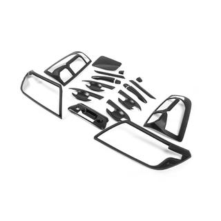 Комплект накладок (чорний ABS) Nissan Navara/NP300 2016- рр. фото 2