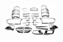 Ford Ranger 2011-2022 рр. Комплект накладок 2015+ (хром ABS) фото 2