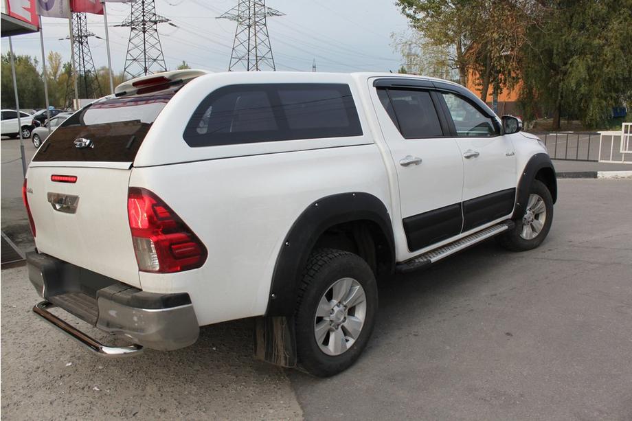 Toyota Hilux 2015- рр. Розширювачі колісних арок (2015-2020, АБС, на болтах) Фото 9