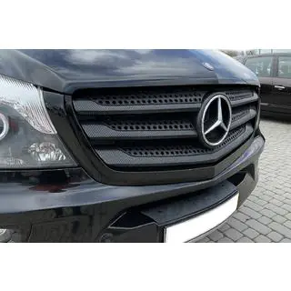 Накладки на решітку (6 шт, карбон) Mercedes Vito/V-class W447 2014- рр. фото 1
