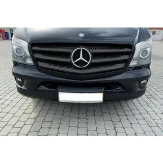Накладки на решітку (6 шт, карбон) Mercedes Vito/V-class W447 2014- рр. фото 3
