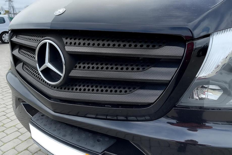Mercedes Vito/V-class W447 2014- рр. Накладки на решітку (6 шт, карбон) Фото 4