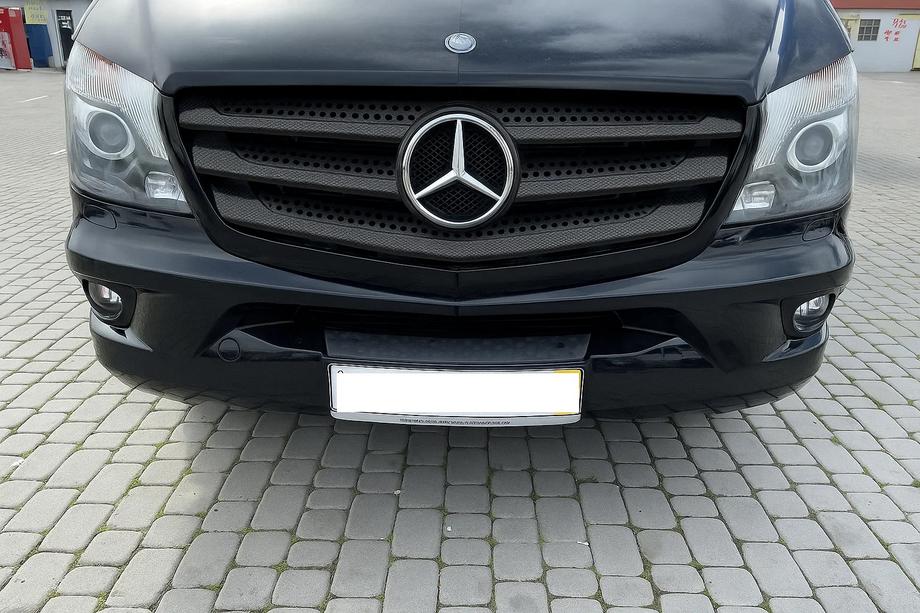 Mercedes Vito/V-class W447 2014- рр. Накладки на решітку (6 шт, карбон) Фото 3
