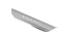 Opel Vivaro 2001-2015 рр. Хром планка над номером (нижня, нерж) Без напису, Carmos - Турецька сталь фото 5