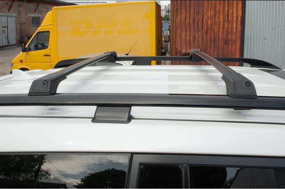 BMW X3 E83 2003-2010 рр. Перемички на рейлінги без ключа Flybar V1 (2 шт) до 140 см, Сірий Фото 12