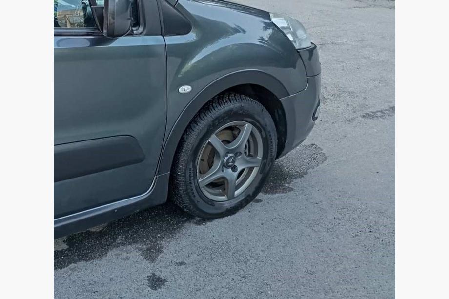 Citroen Berlingo 2008-2018 рр. Накладки на арки (4 шт, чорні) 1 бічні двері, Метал Фото 4