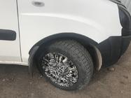 Fiat Doblo I 2005-2010 рр. Накладки на арки (4 шт, чорні) фото 2