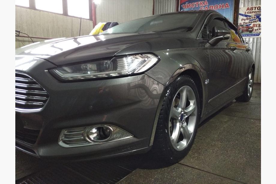 Ford Mondeo 2014-2022 рр. Накладки на арки (Liftback, 4 шт, нерж) Фото 10