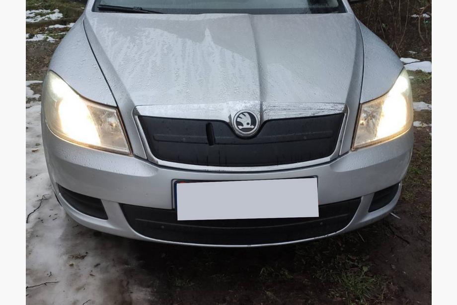 Skoda Octavia II A5 2010-2013 рр. Зимова накладка на решітку (нижня) Фото 2