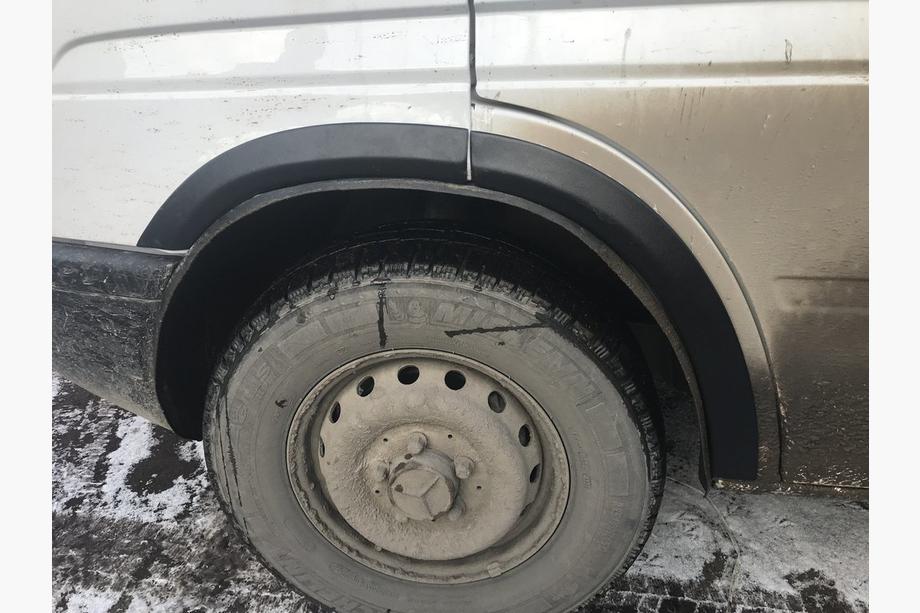 Mercedes Sprinter W901/902/903/904/905 1995-2006 рр. Накладки на арки (6 шт, чорні) Фото 4