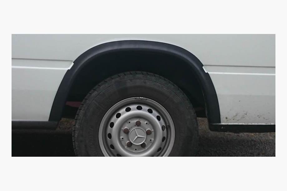 Mercedes Sprinter W901/902/903/904/905 1995-2006 рр. Накладки на арки (6 шт, чорні) Фото 3