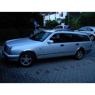 Накладки на арки (4 шт, нерж) Mercedes E-сlass W210 1995-2002 рр. фото 4