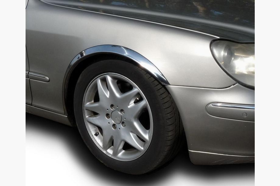 Mercedes S-class W220 1998-2005 рр. Накладки на арки (4 шт, нерж) Фото 2