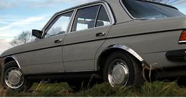 Mercedes W123 1975-1986 рр. Накладки на арки (4 шт, нерж) фото 5