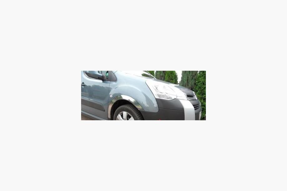 Peugeot Partner Tepee 2008-2018 рр. Накладки на арки (4 шт, нерж) Фото 9