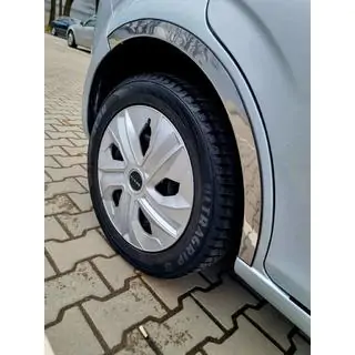 Накладки на арки (4 шт, нерж) Seat Leon 2005-2012 рр. фото 4