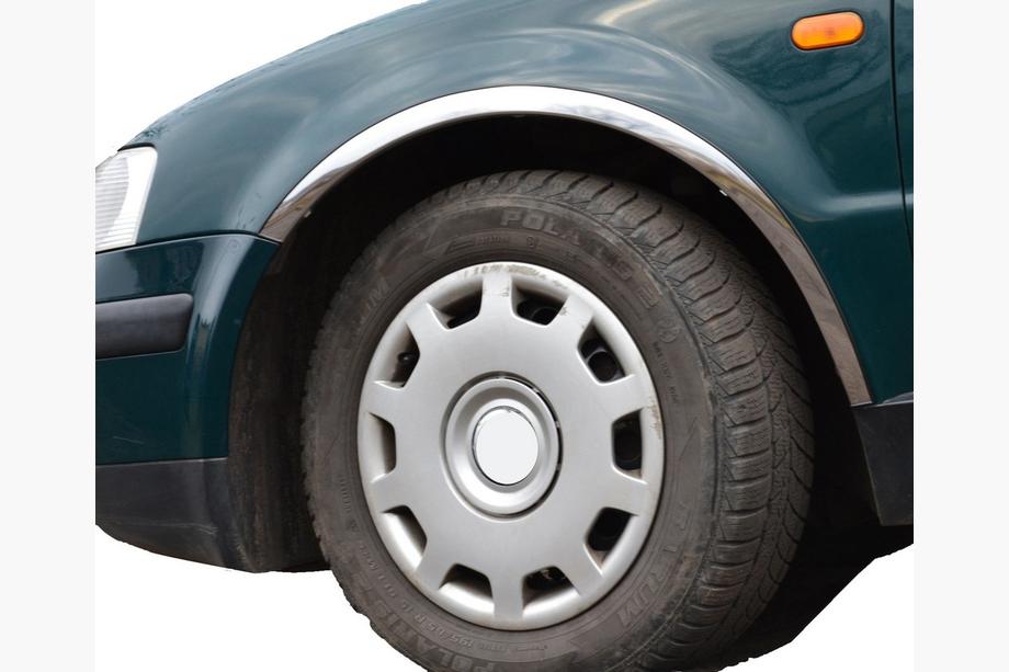 Volkswagen Passat B5 1997-2005 рр. Накладки на арки (4 шт, нерж) Sedan, 1996-2000 Фото 2